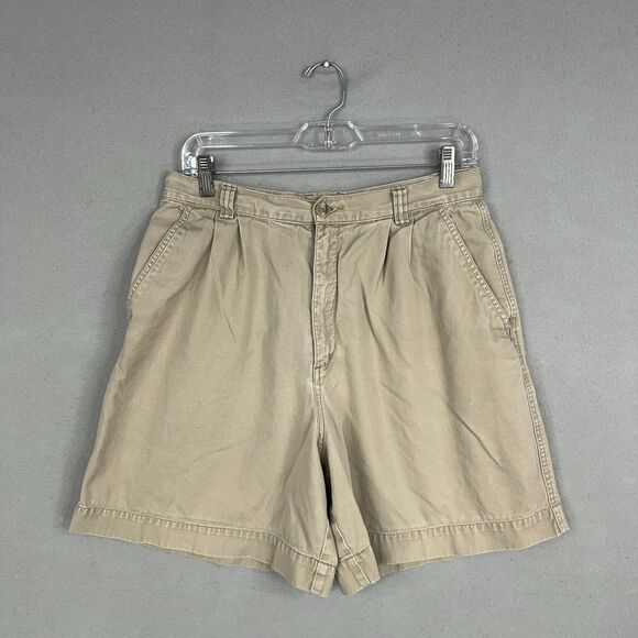 Patagonia Pants - Patagonia Shorts Womens 14 Khaki Beige High Rise Pleated Chino Classic Hike Gorp